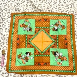 Disney Tokyo Disneyland Green and Orange Bandana